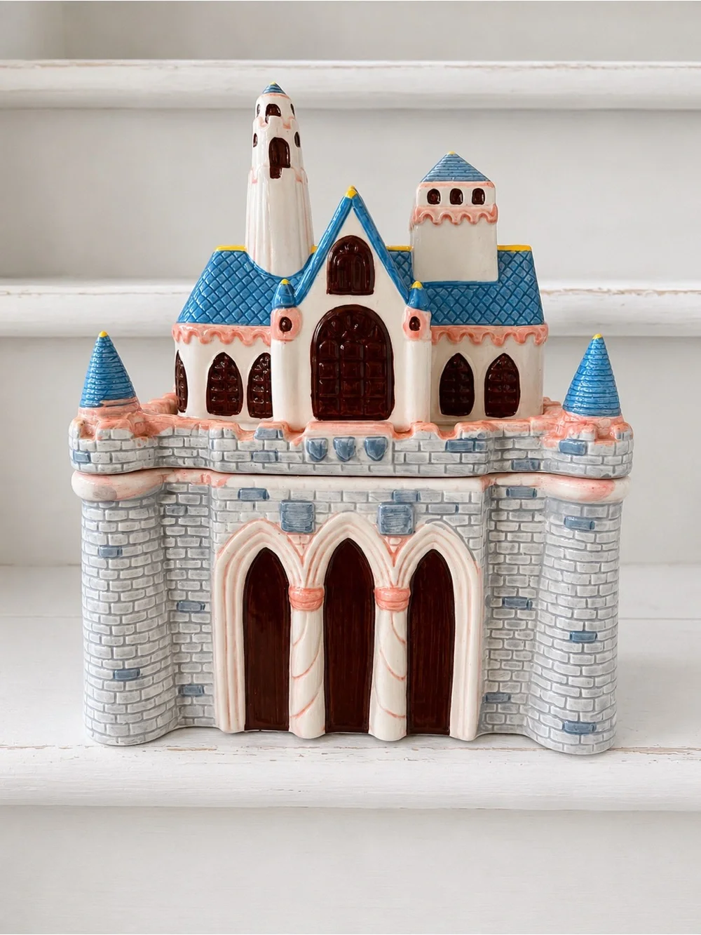 Disneyland 40th Anniversary Blue & Cream Castle Collectible